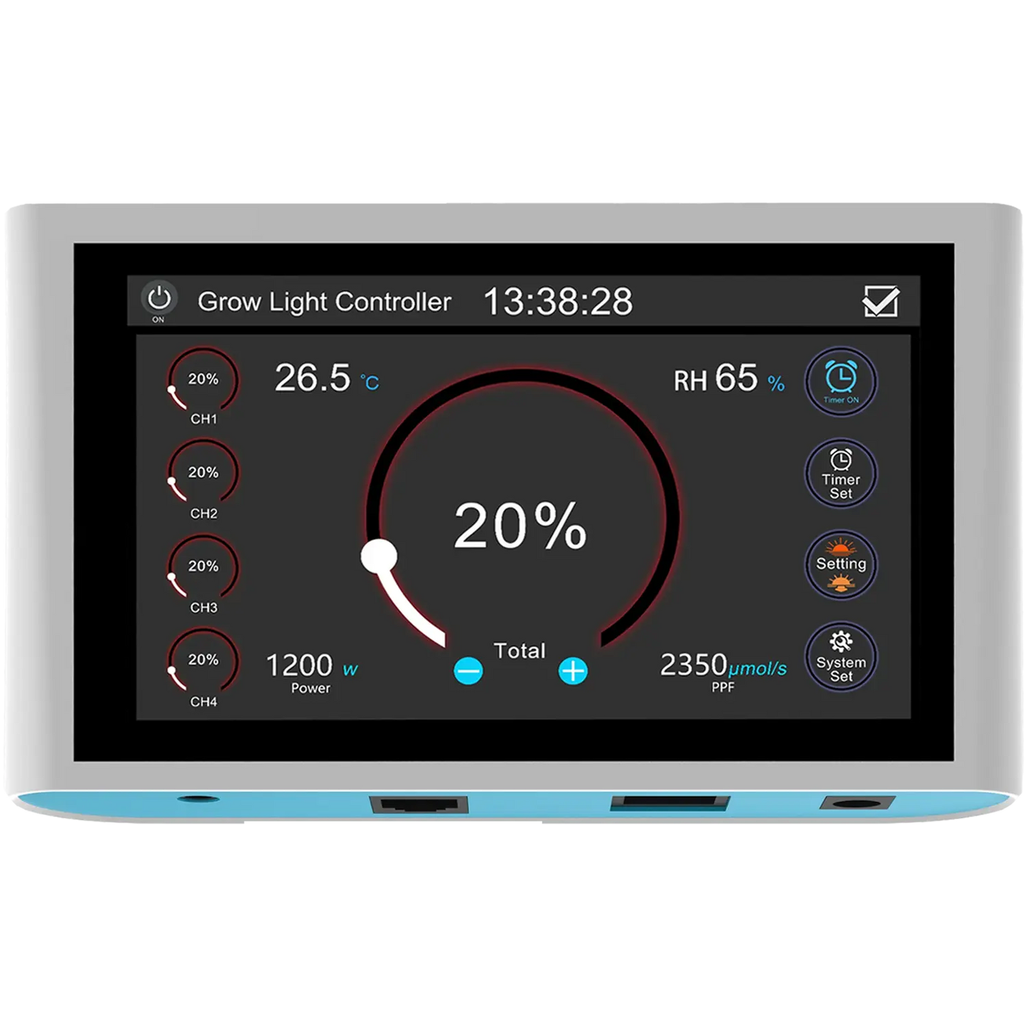 Indoor Climate Light Controller Under Canopy Grow Lights