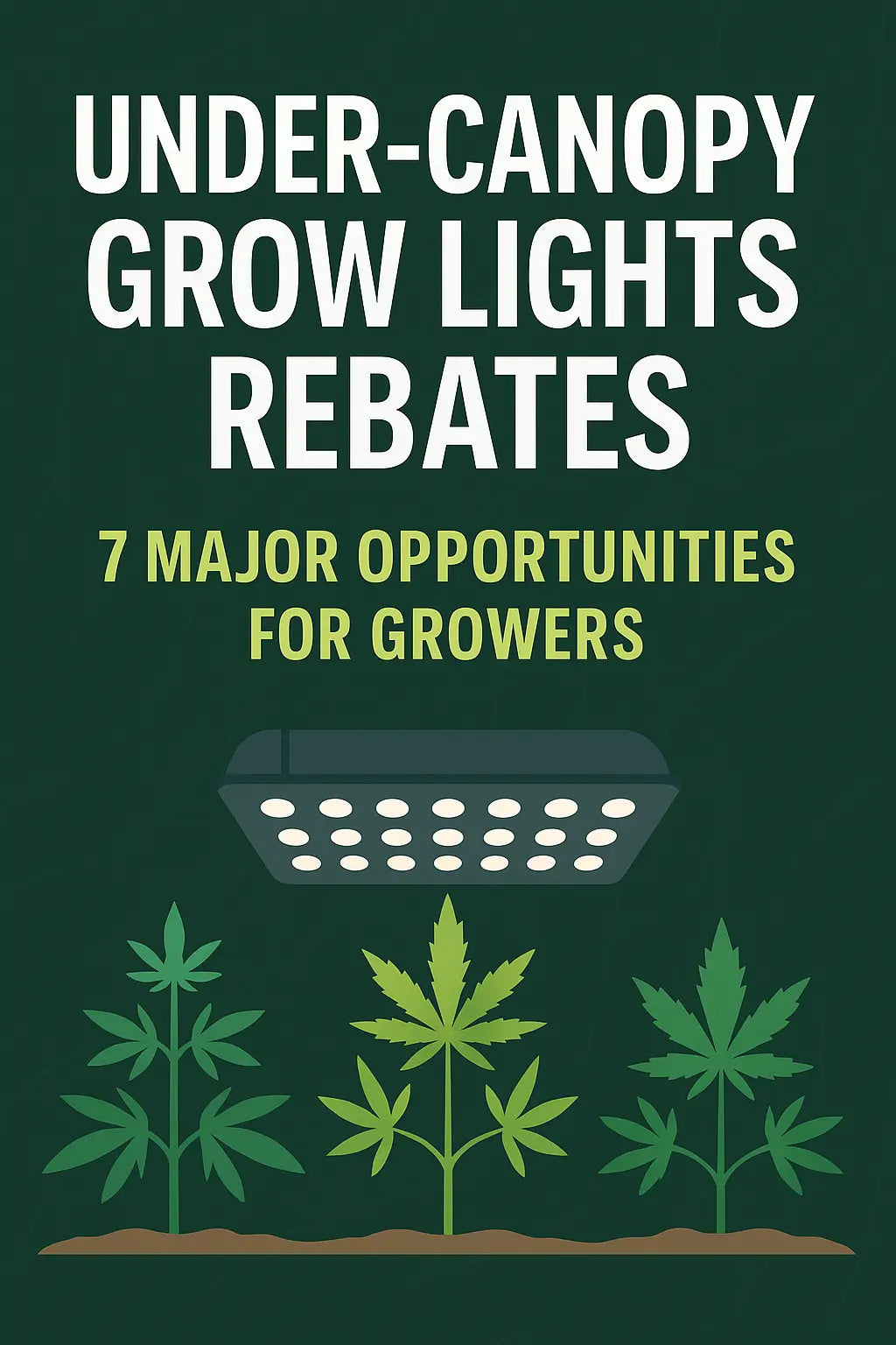 Under-Canopy Grow Lights Rebates: 7 Major Opportunities for Growers