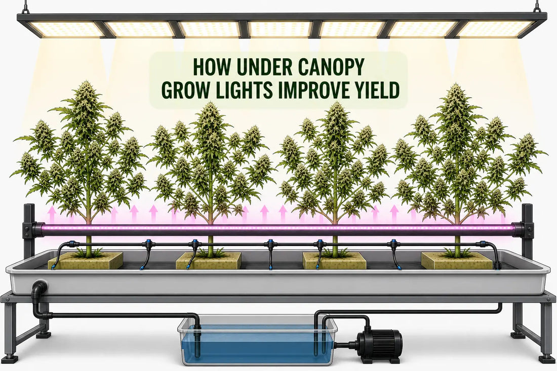 under canopy grow lights improve yield