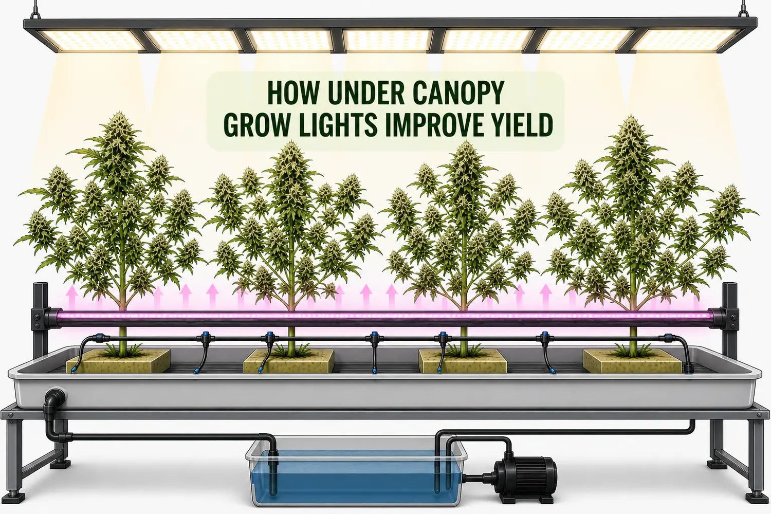 under canopy grow lights improve yield