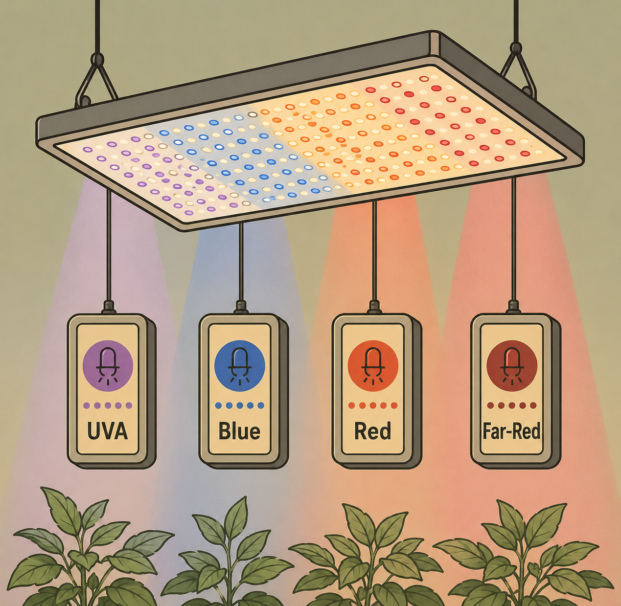 Adjustable Spectrum Grow Lights