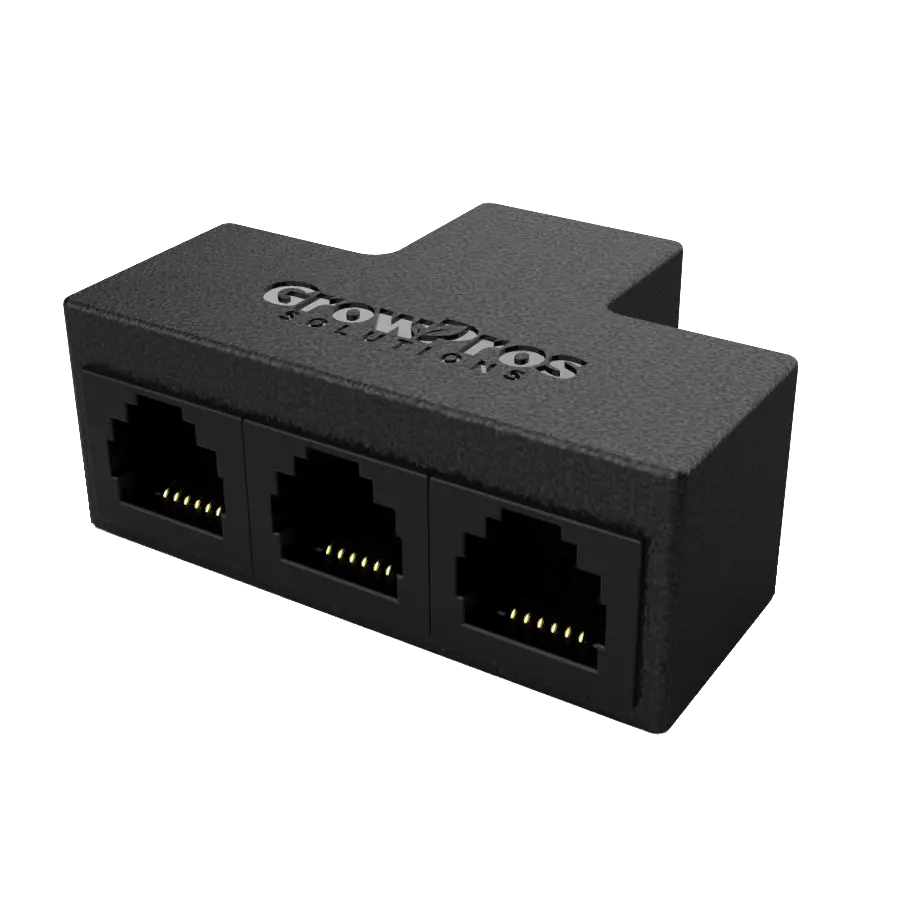 1-3 Data Splitter for RJ12 Data plugin Under Canopy Grow Lights