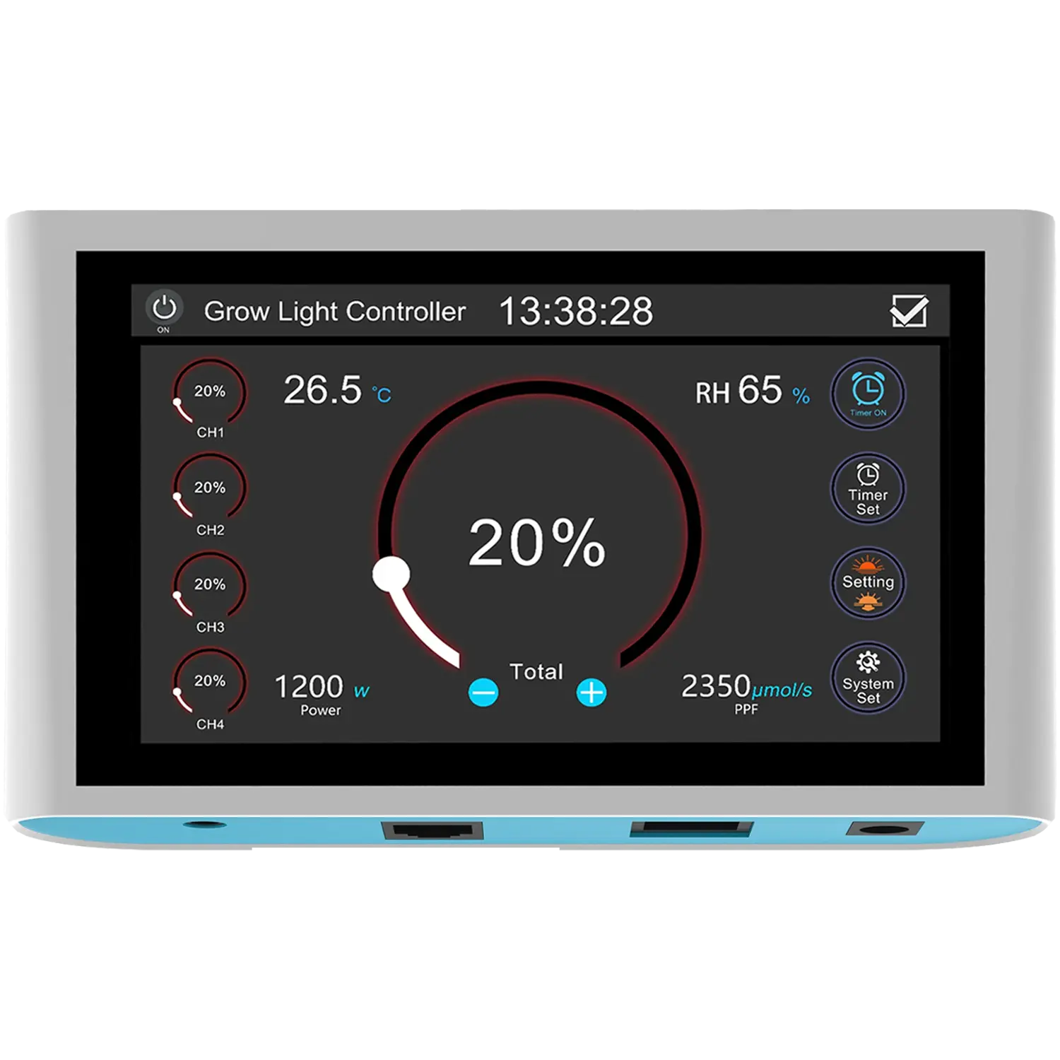 Indoor Climate Light Controller Under Canopy Grow Lights