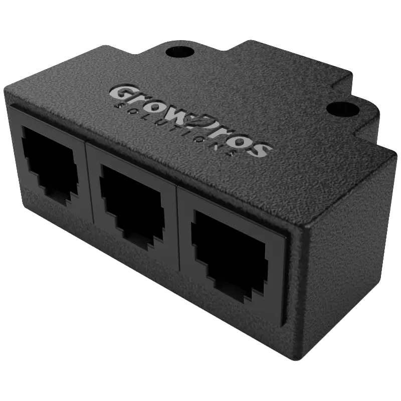 1-3 Data Splitter for RJ12 Data plugin Under Canopy Grow Lights